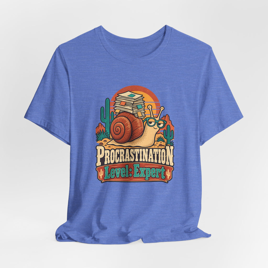 Procrastination Level: Expert Funny Student T-Shirt