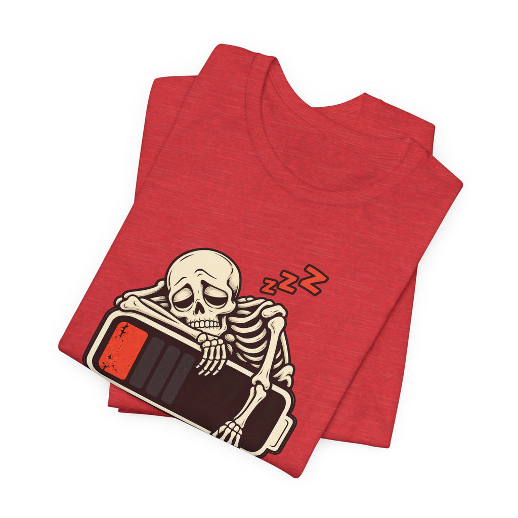 Low Battery, Mind Shutting Down Funny Self-Deprecating T-Shirt