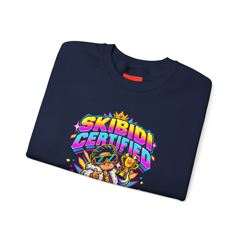 SKIBIDI CERTIFIED Funny Y2K Sweatshirt
