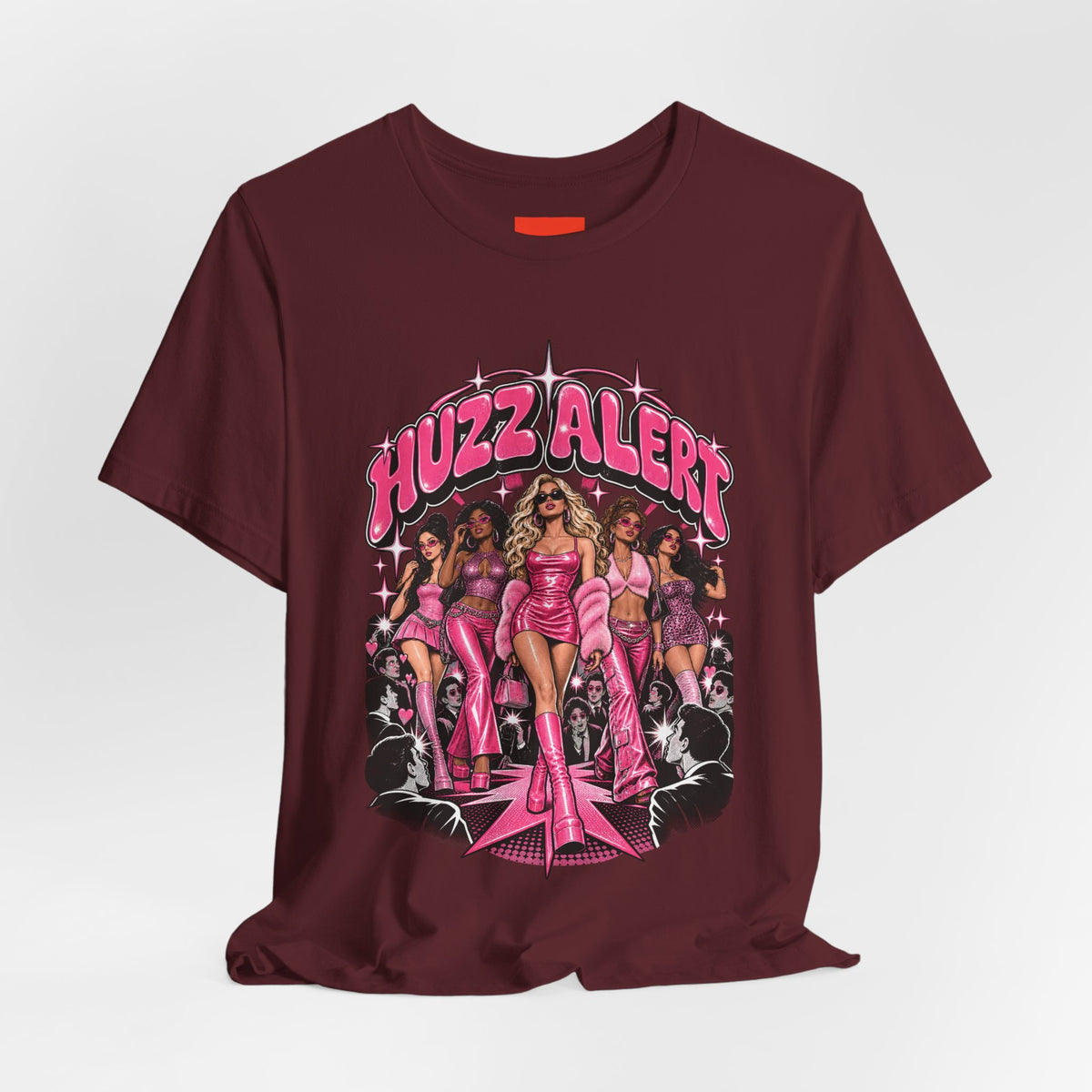 HUZZ ALERT Funny General Distressed Print T-Shirt