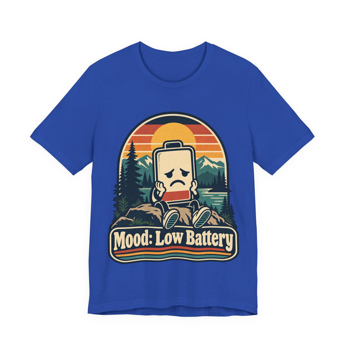 Mood: Low Battery Funny Tech T-Shirt