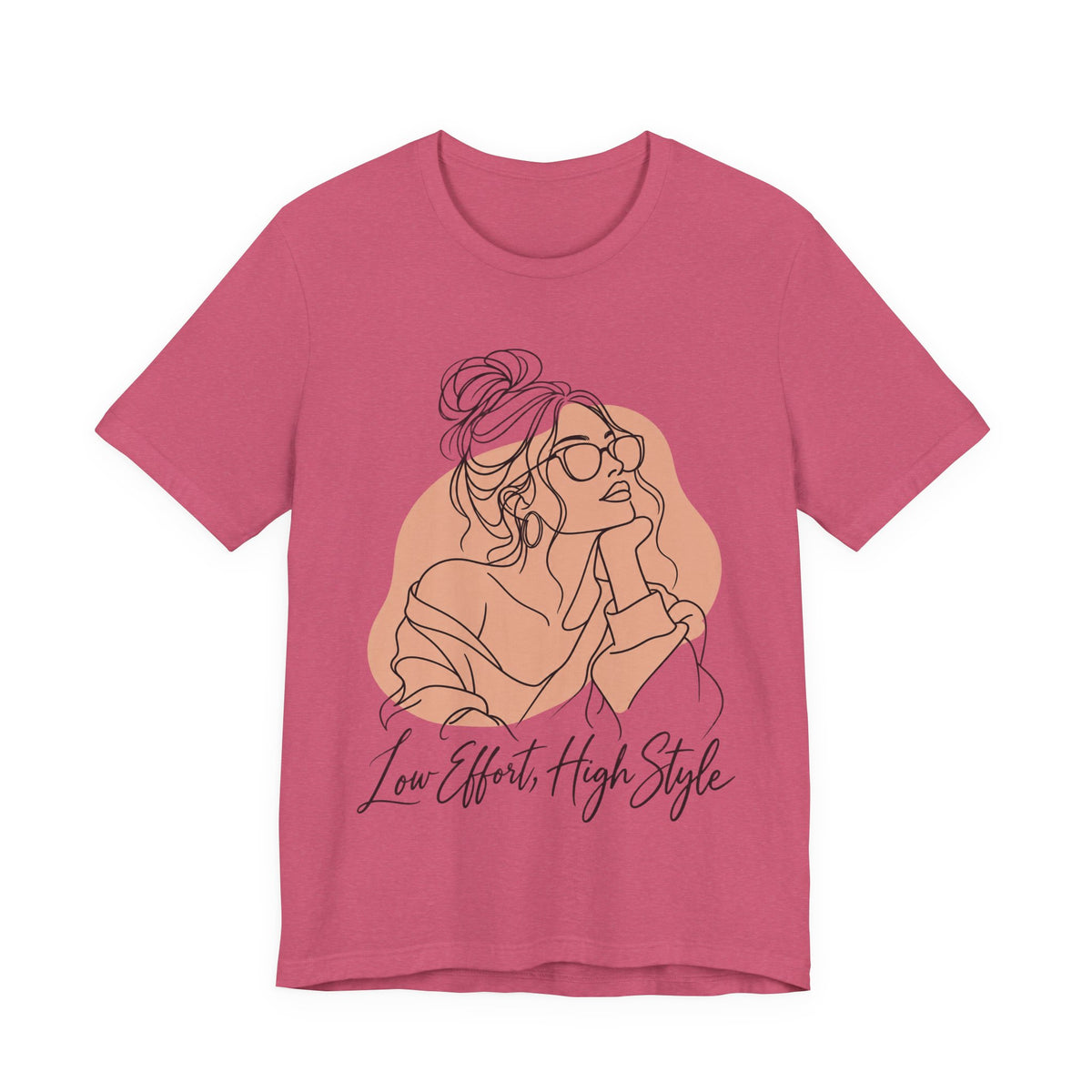 Low Effort, High Style Funny Minimalist T-Shirt