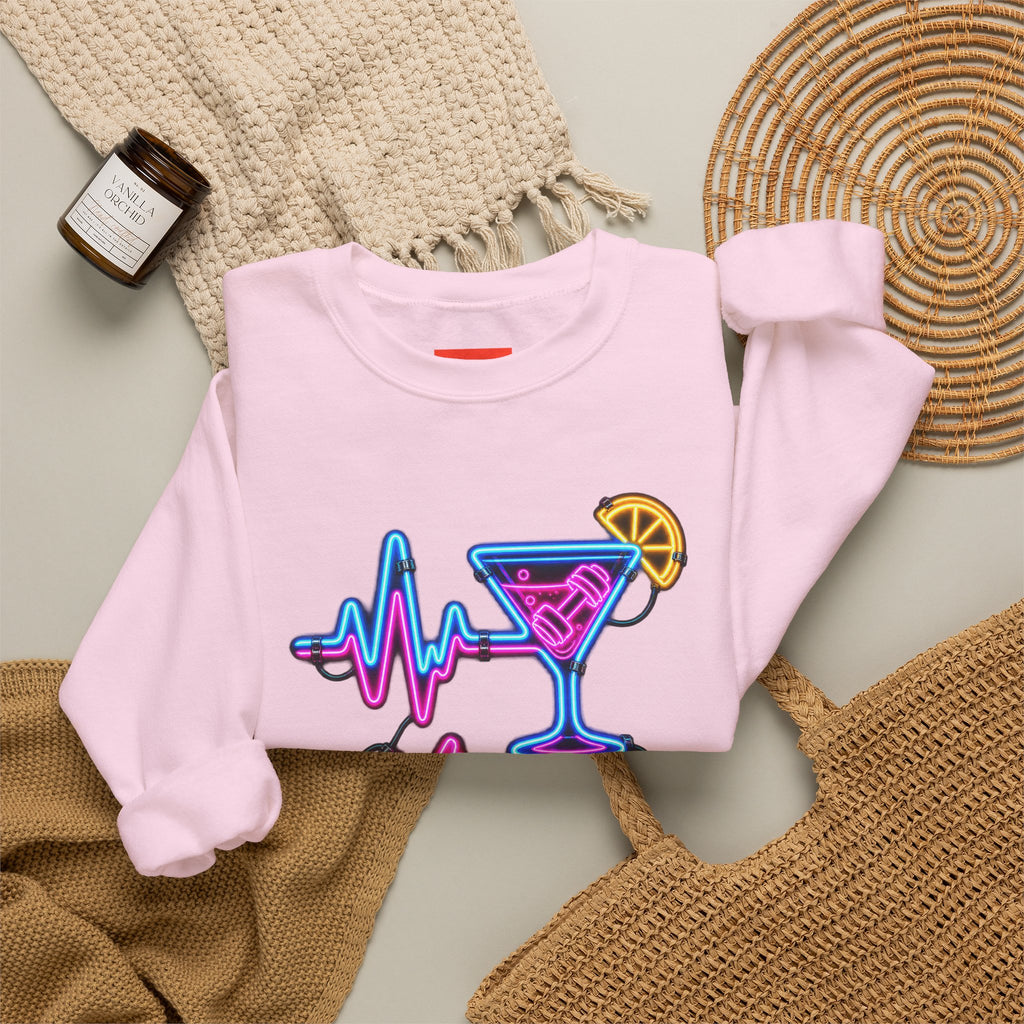 Hustle Beats Hangover Funny Fitness Sweatshirt