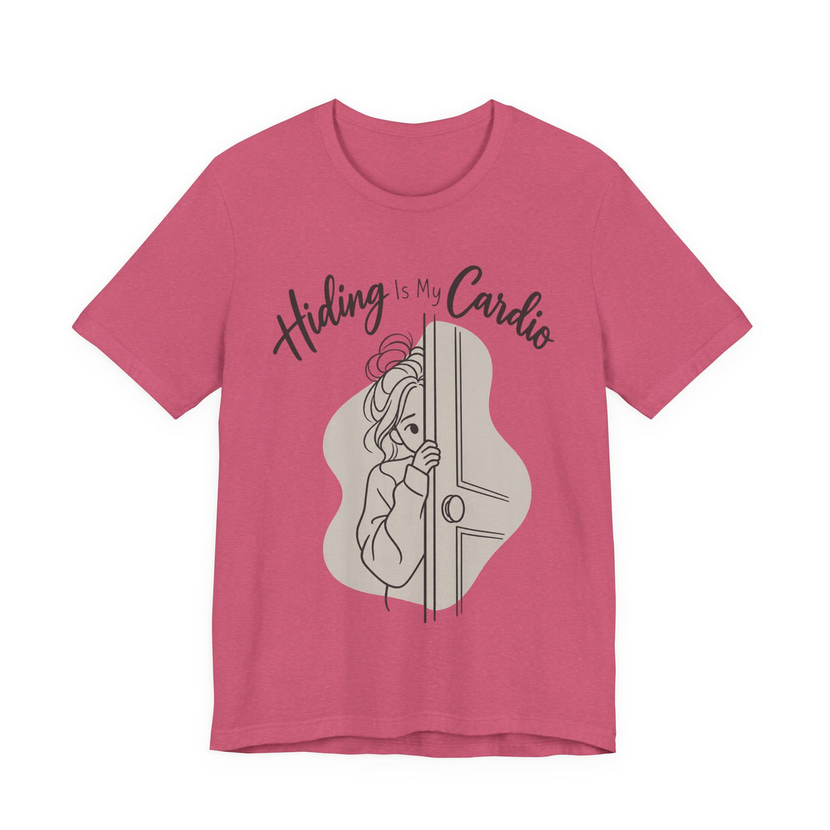 Hiding Is My Cardio Funny Introvert T-Shirt
