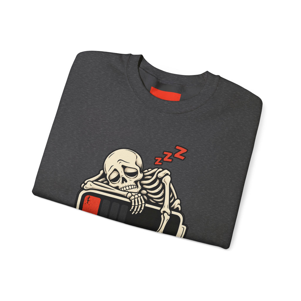 Low Battery, Mind Shutting Down Funny Self-Deprecating Sweatshirt