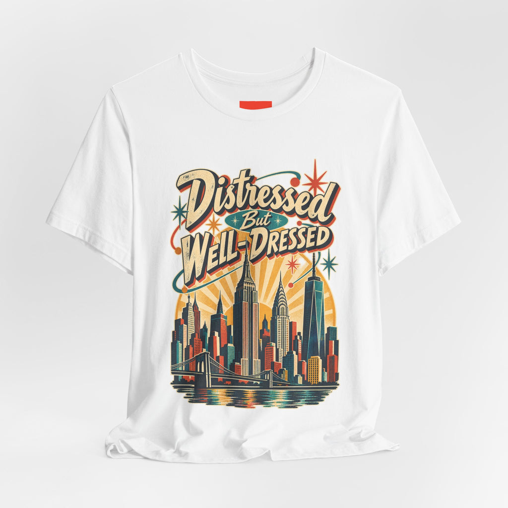 Distressed But Well-Dressed Funny Fashion T-Shirt