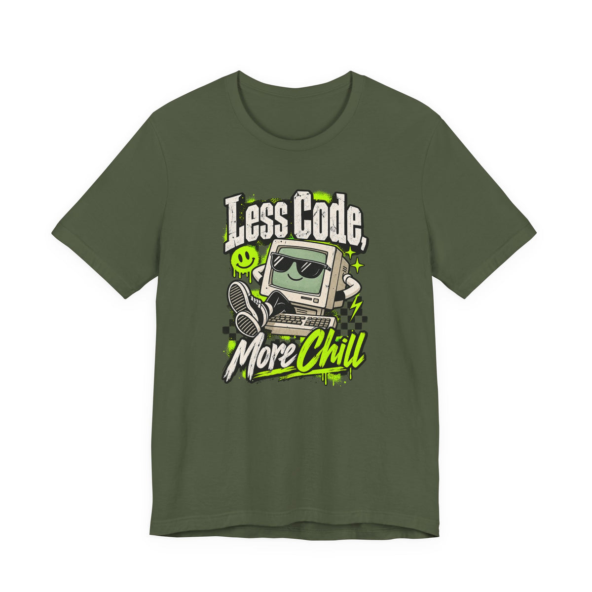 Less Code, More Chill Funny Programmer T-Shirt