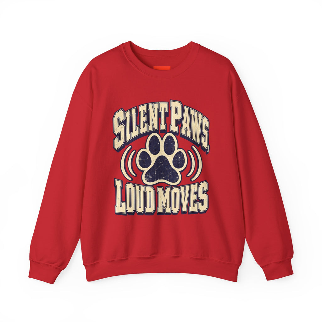 Silent Paws, Loud Moves Funny Cat Lover Sweatshirt