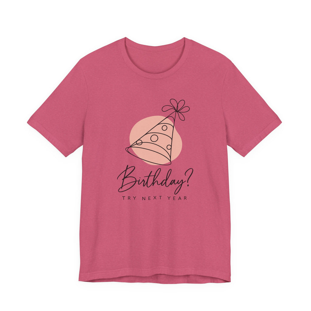 Birthday? Try Next Year Funny Sarcastic T-Shirt