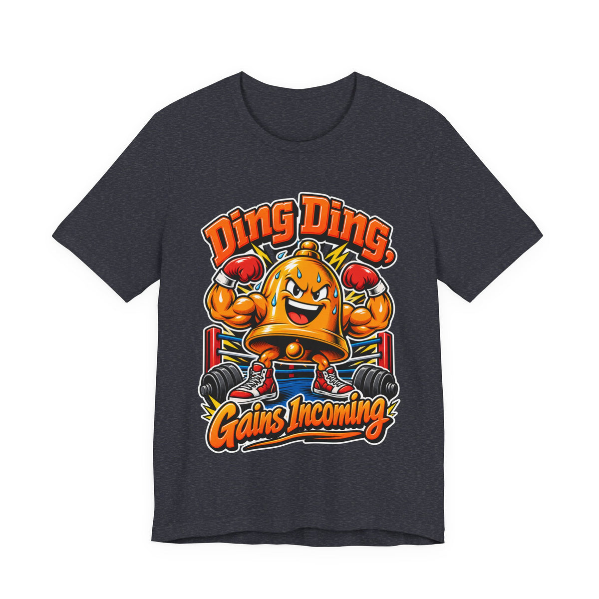 Ding Ding, Gains Incoming Funny Fitness T-Shirt