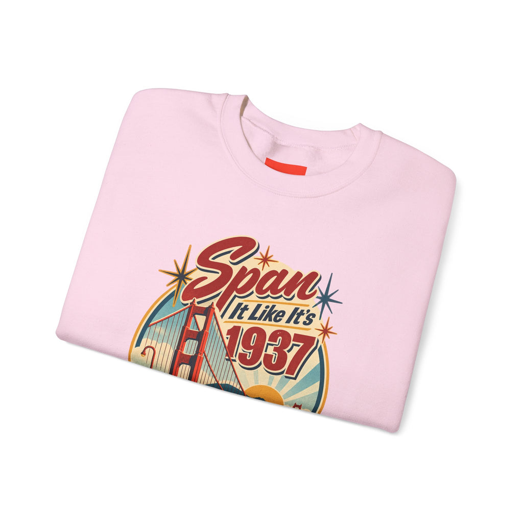 Span It Like It’s 1937 Funny Retro Sweatshirt