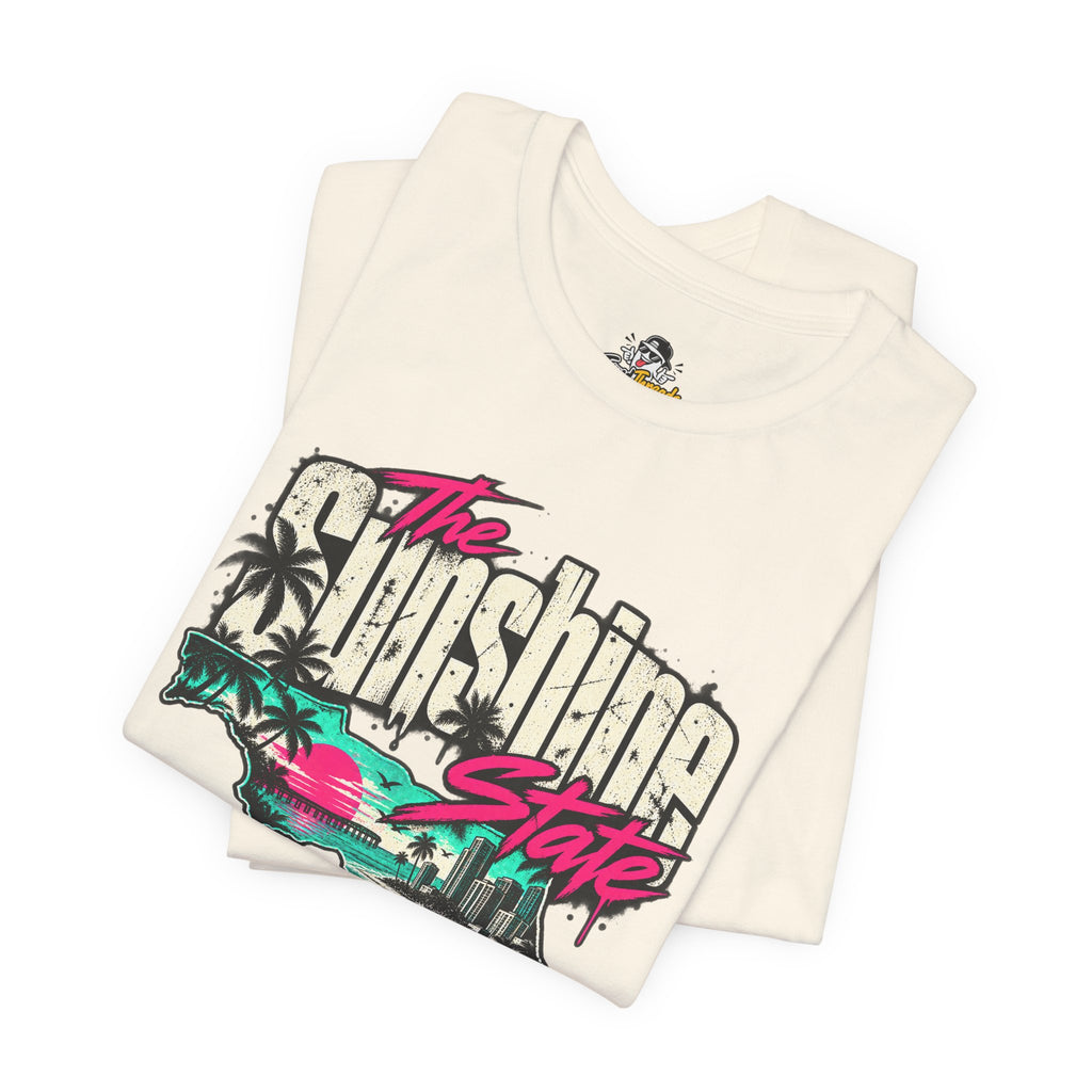 The Sunshine State Funny Minimalist Typography T-Shirt