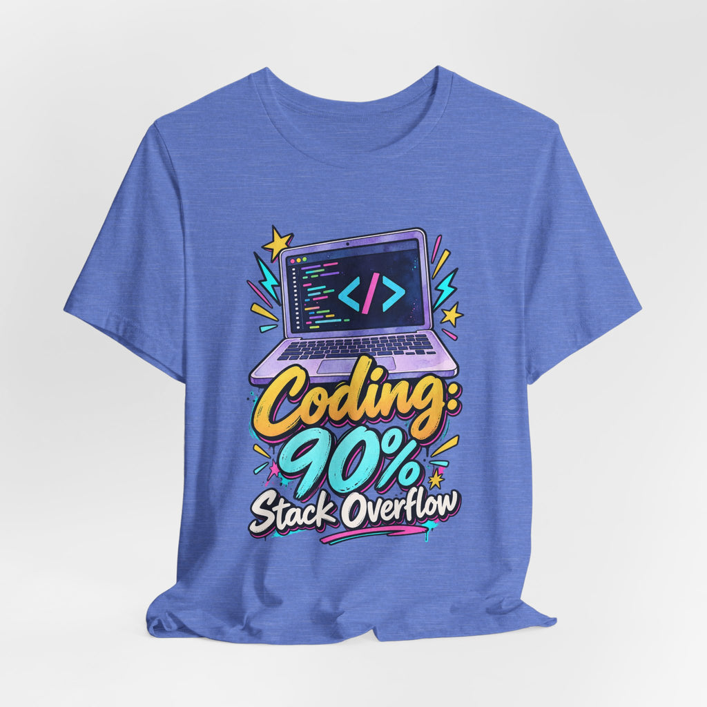 Coding: 90% Stack Overflow Funny Programmer T-Shirt