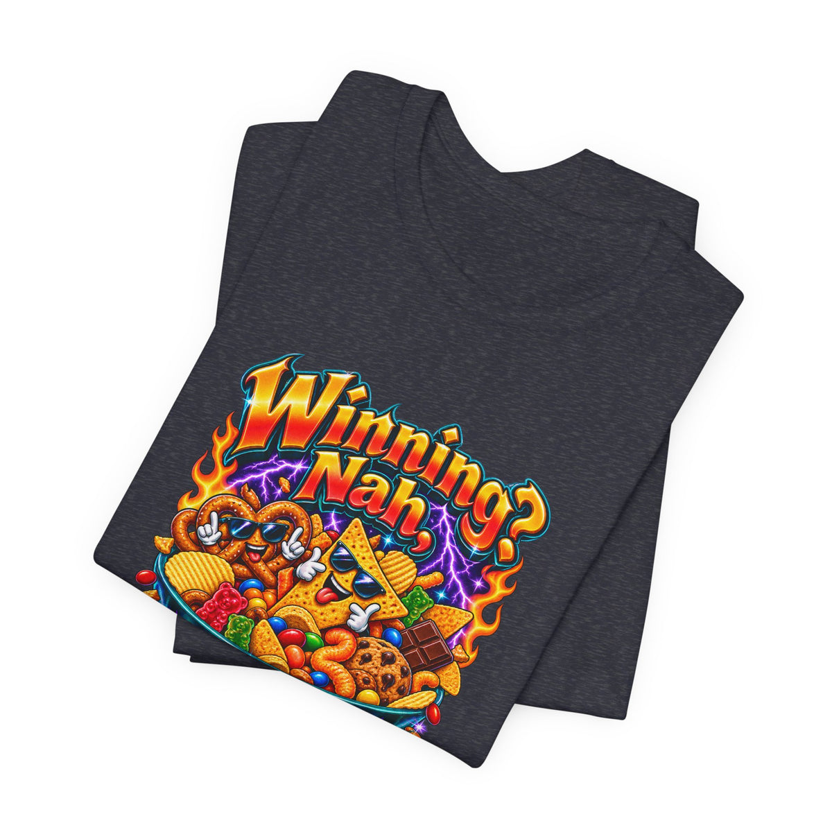 Winning? Nah, I’m Here for Snacks Funny Casual Party T-Shirt