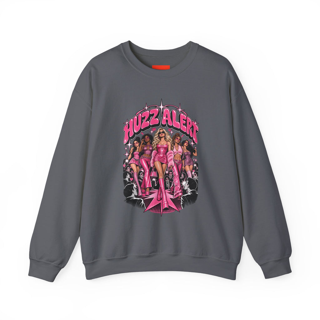 HUZZ ALERT Funny General Distressed Print Sweatshirt