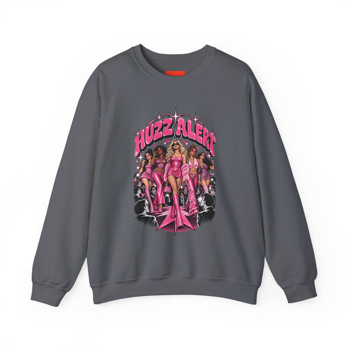 HUZZ ALERT Funny General Distressed Print Sweatshirt