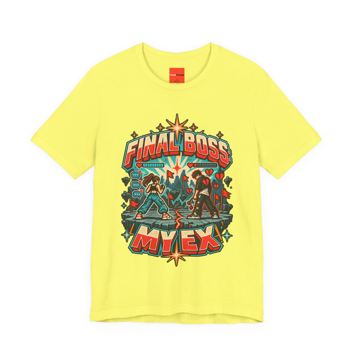 FINAL BOSS: MY EX Funny Retro Vintage T-Shirt