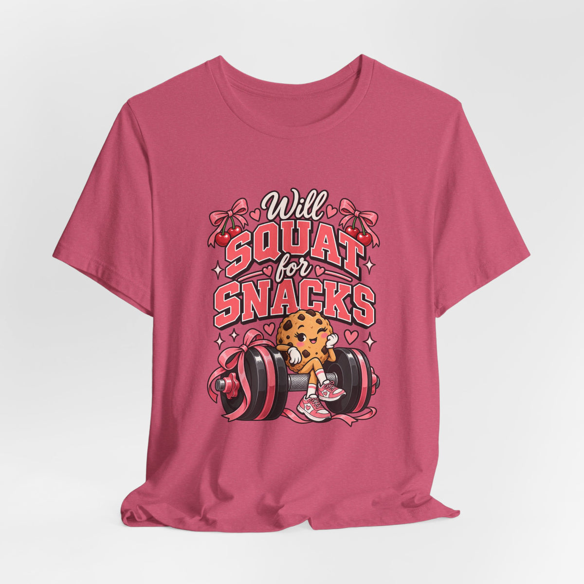 Will Squat for Snacks Funny Fitness T-Shirt