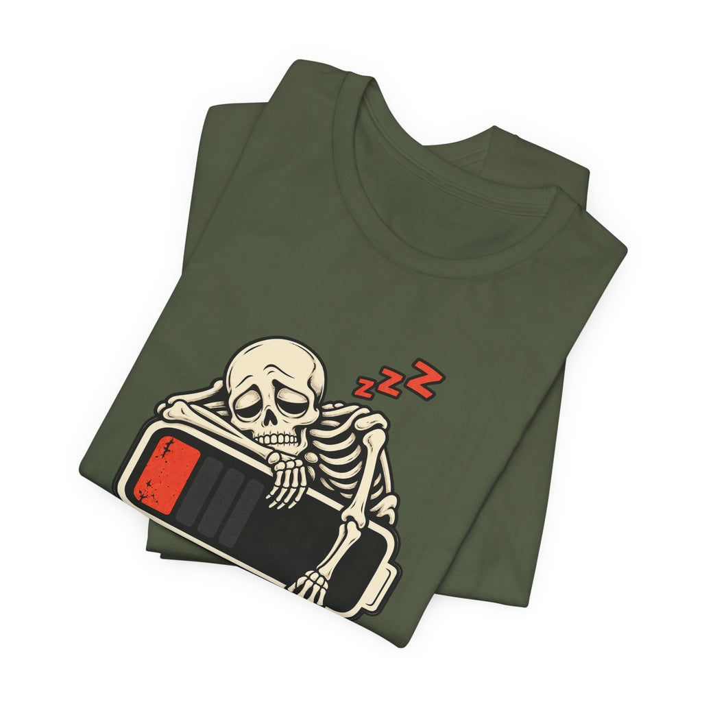 Low Battery, Mind Shutting Down Funny Self-Deprecating T-Shirt