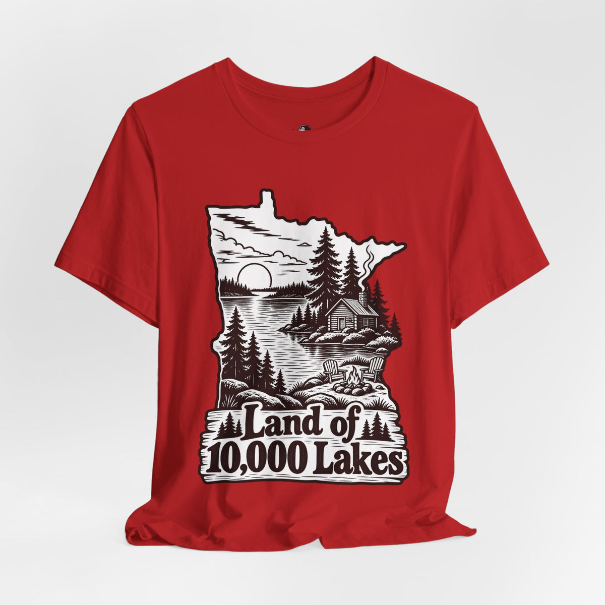 Land of 10,000 Lakes Funny Retro Vintage T-Shirt