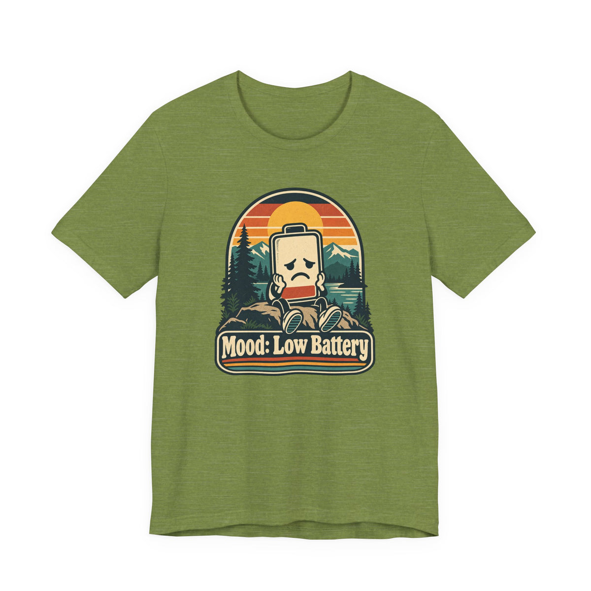 Mood: Low Battery Funny Tech T-Shirt