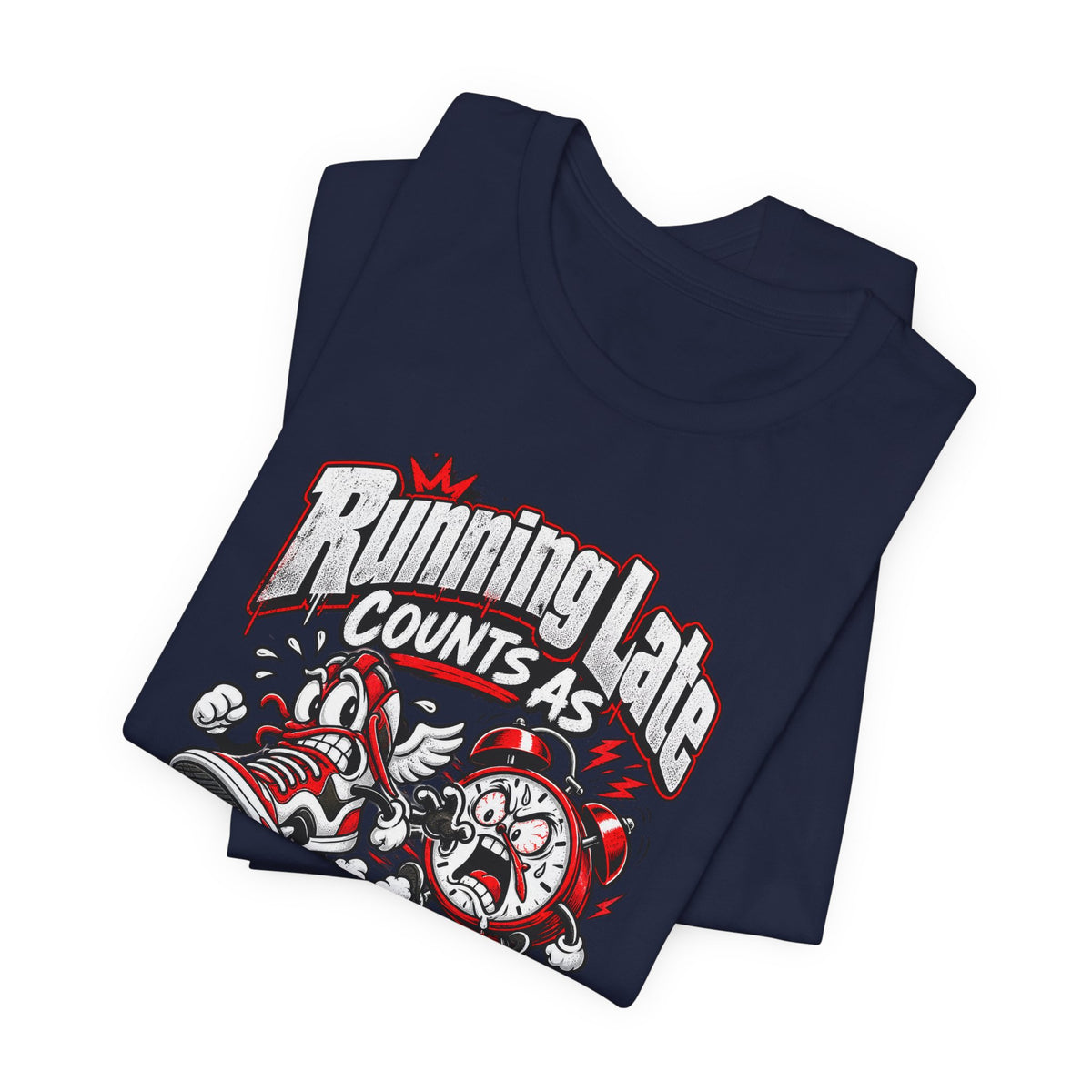 Running Late Counts As Cardio Funny Fitness T-Shirt