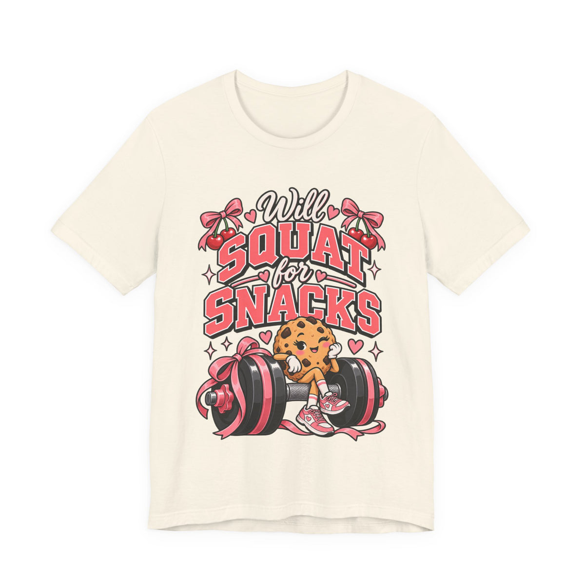 Will Squat for Snacks Funny Fitness T-Shirt